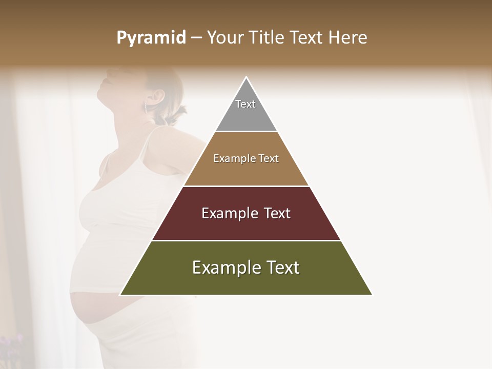 Woman Brunette Hands PowerPoint Template