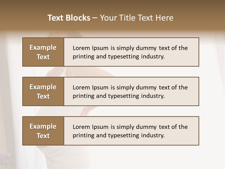 Woman Brunette Hands PowerPoint Template