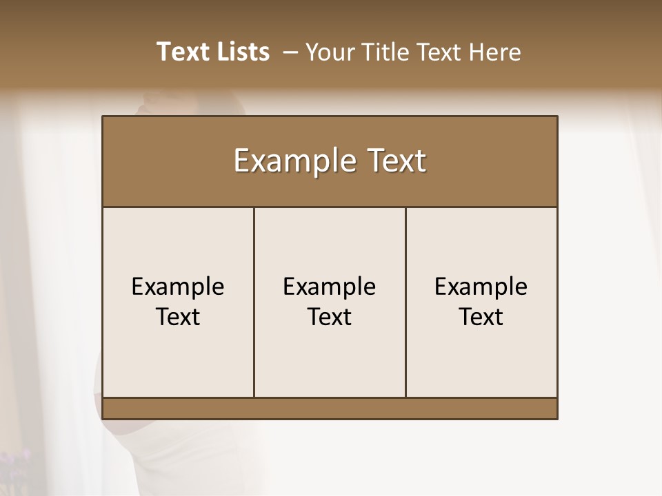 Woman Brunette Hands PowerPoint Template