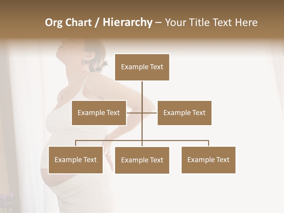 Woman Brunette Hands PowerPoint Template