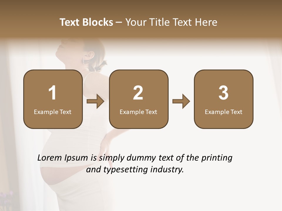 Woman Brunette Hands PowerPoint Template