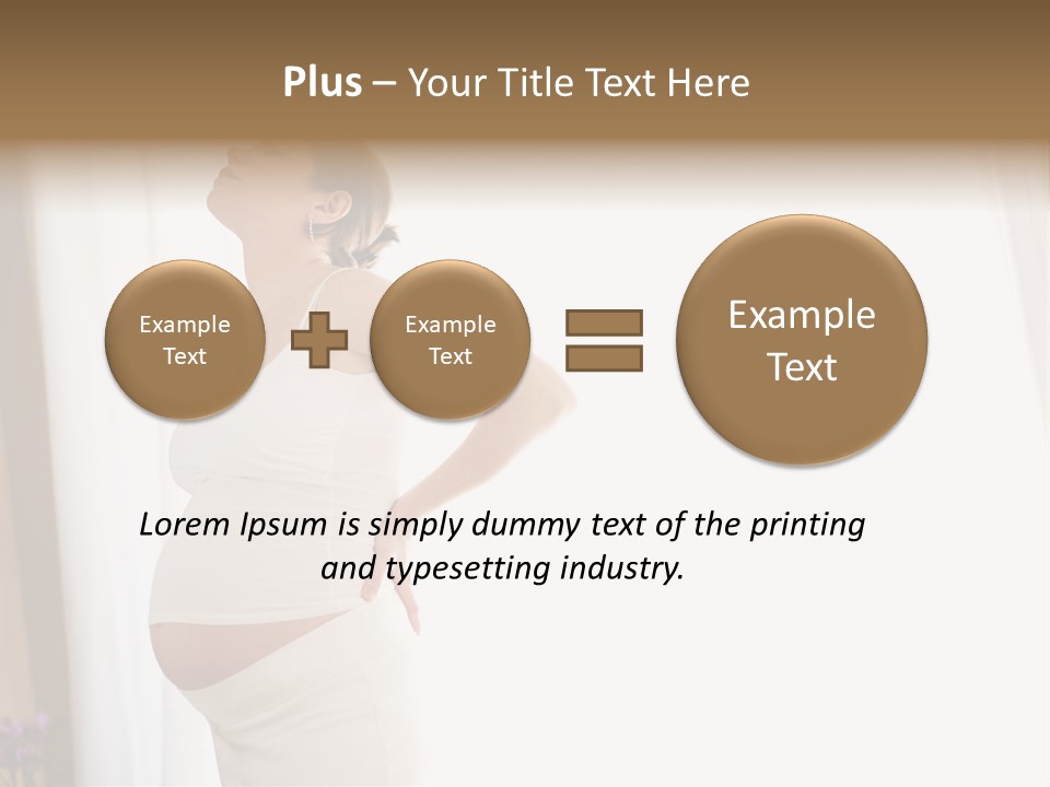 Woman Brunette Hands PowerPoint Template