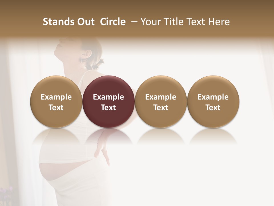 Woman Brunette Hands PowerPoint Template