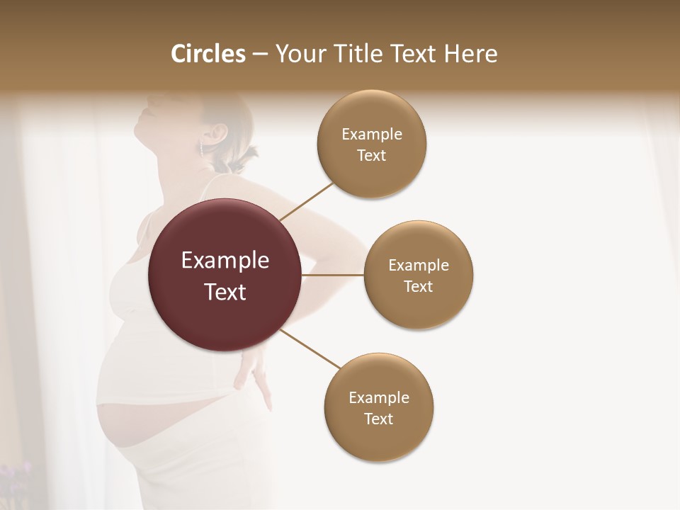 Woman Brunette Hands PowerPoint Template