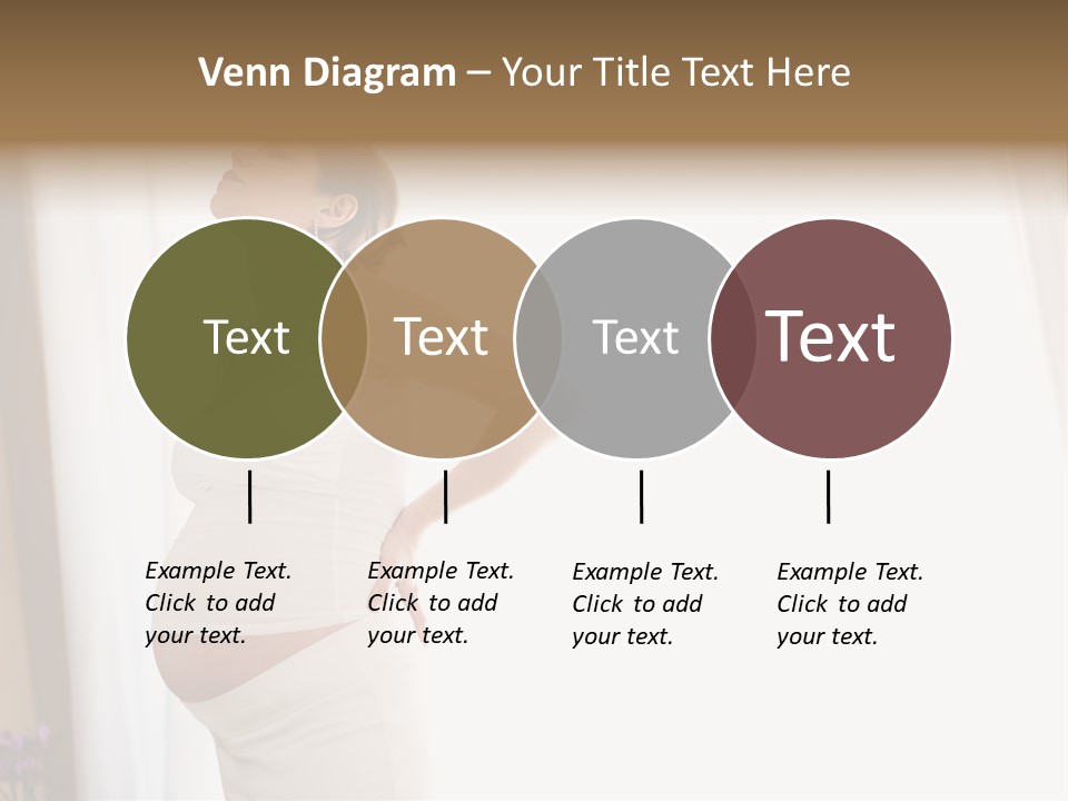 Woman Brunette Hands PowerPoint Template