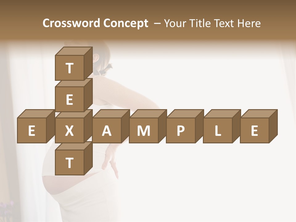 Woman Brunette Hands PowerPoint Template