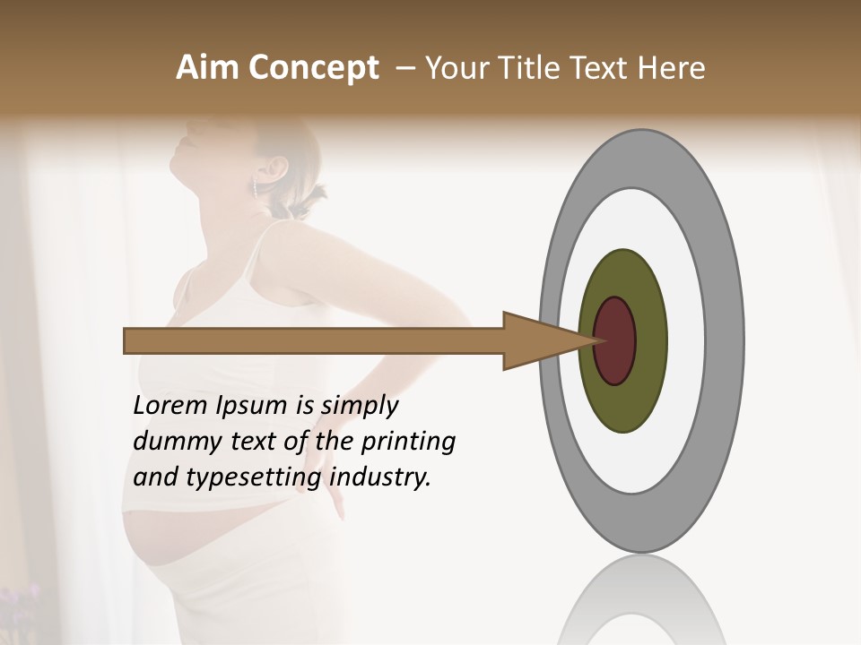 Woman Brunette Hands PowerPoint Template