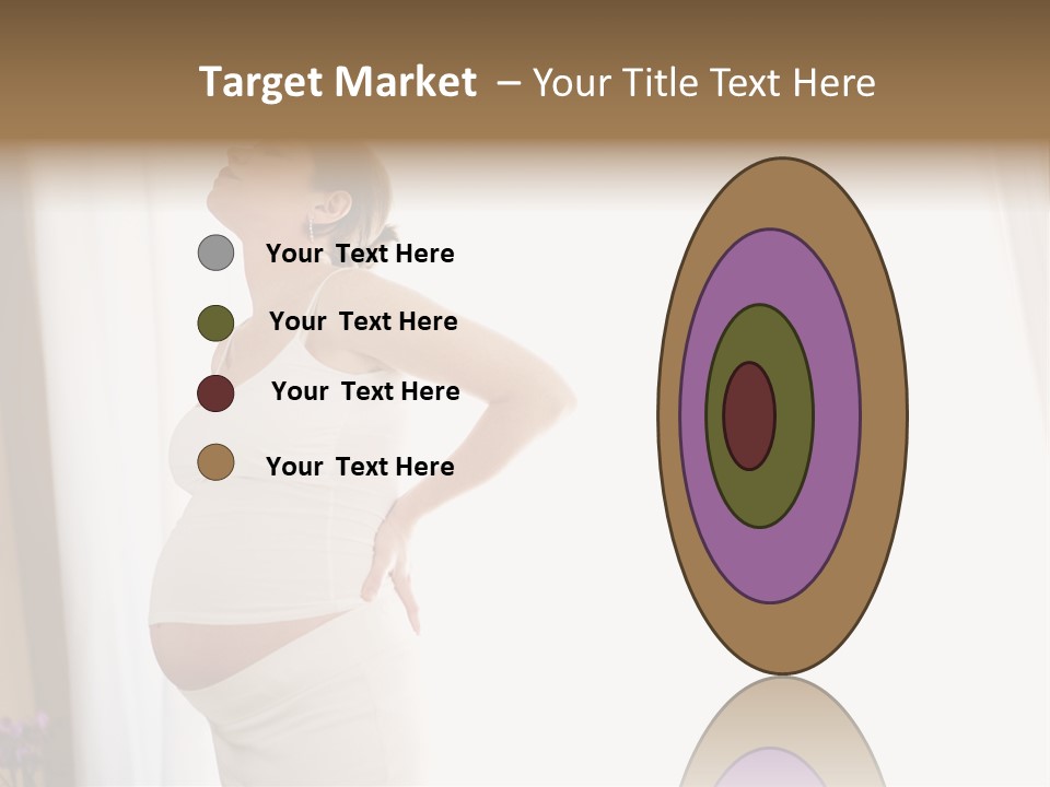 Woman Brunette Hands PowerPoint Template