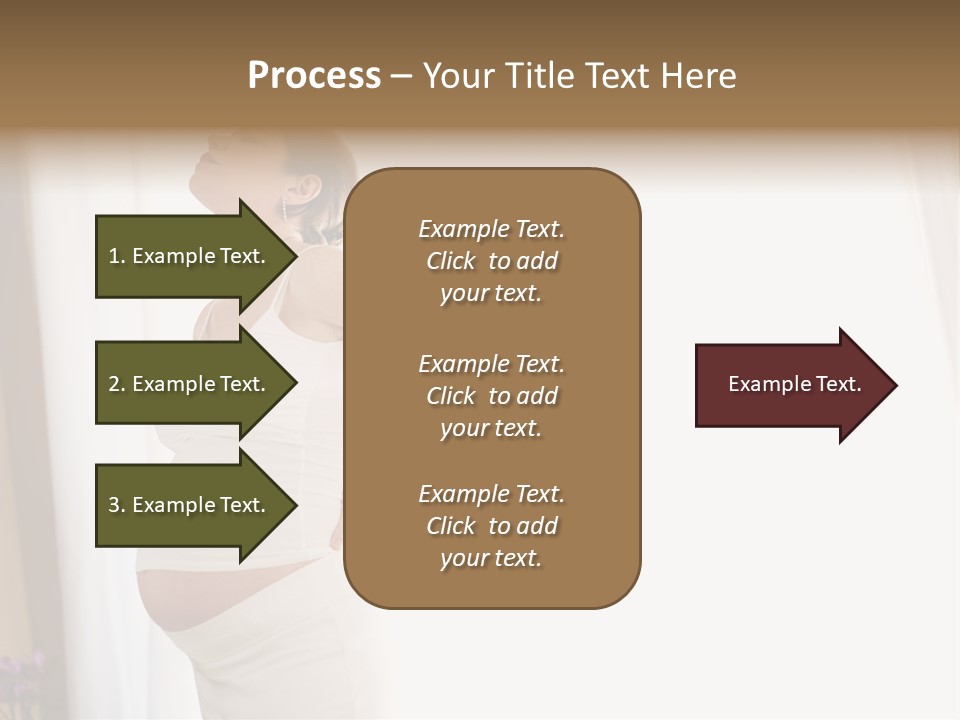 Woman Brunette Hands PowerPoint Template