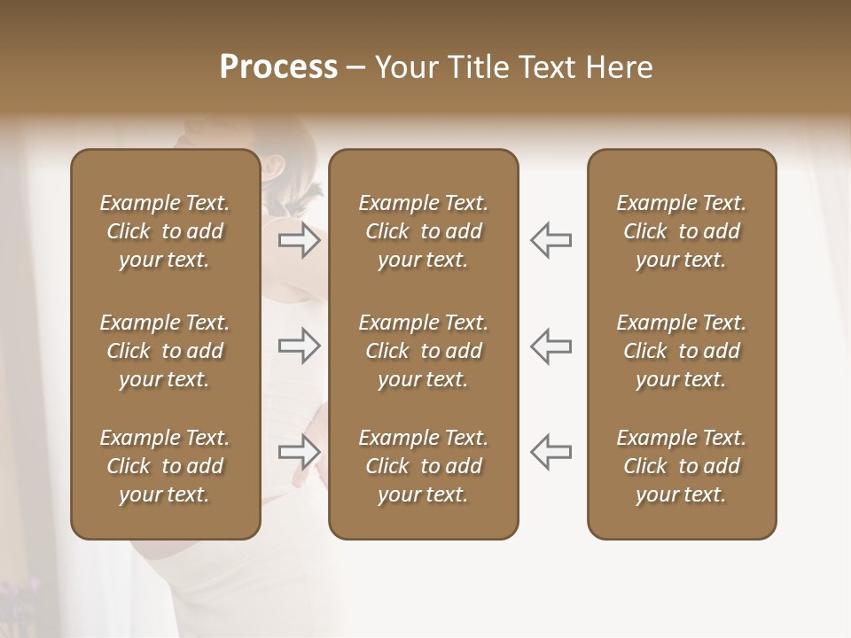 Woman Brunette Hands PowerPoint Template