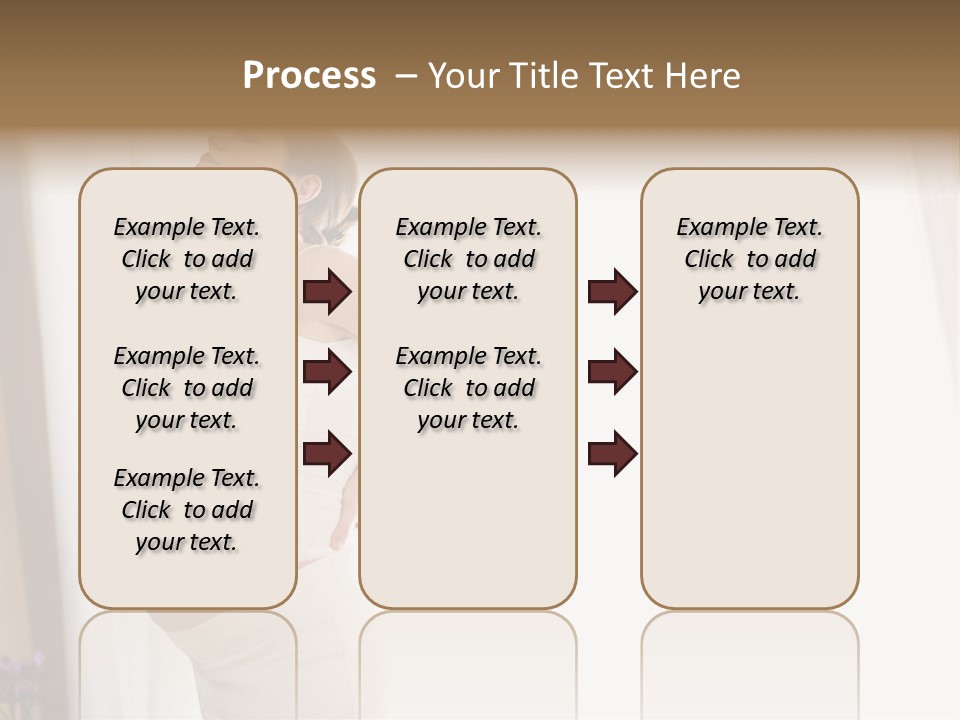 Woman Brunette Hands PowerPoint Template