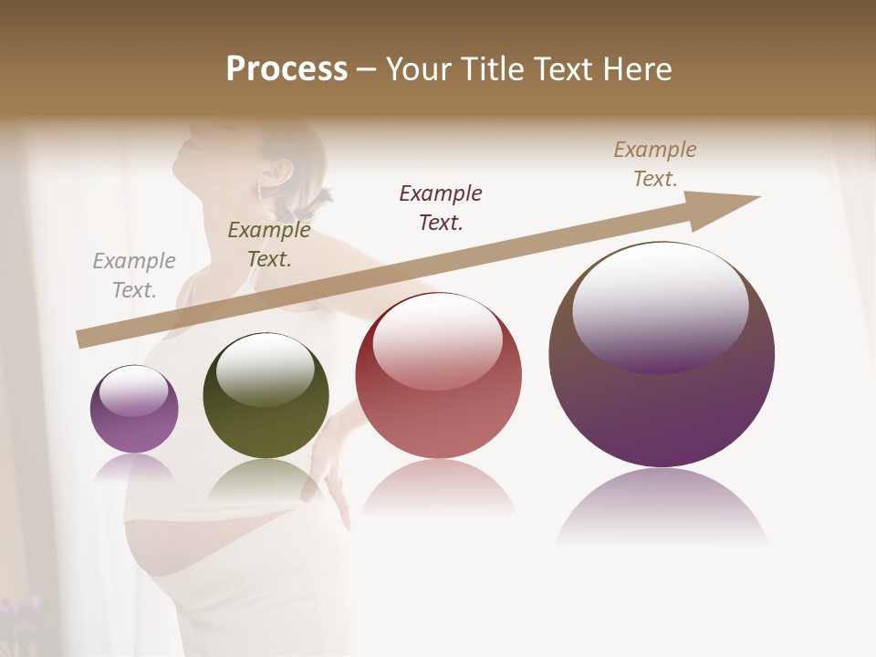 Woman Brunette Hands PowerPoint Template