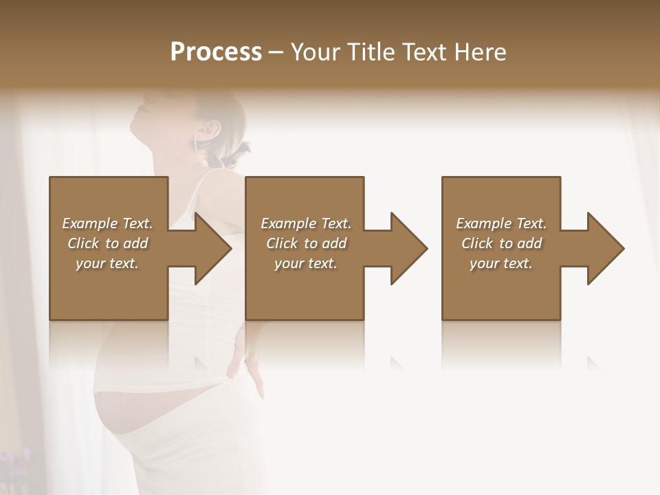 Woman Brunette Hands PowerPoint Template