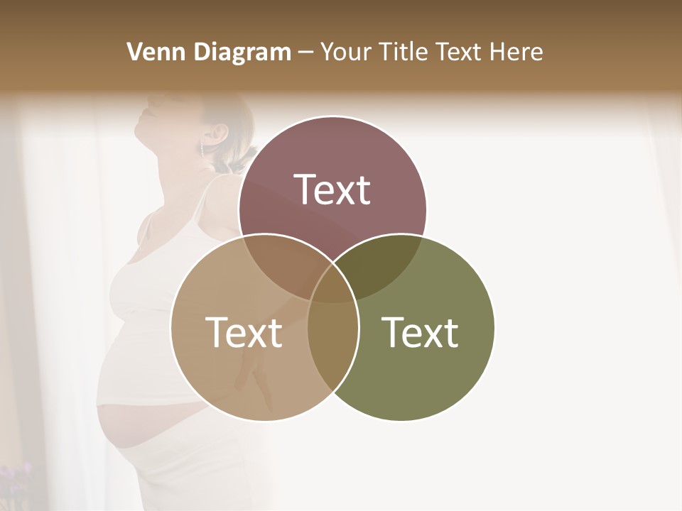 Woman Brunette Hands PowerPoint Template