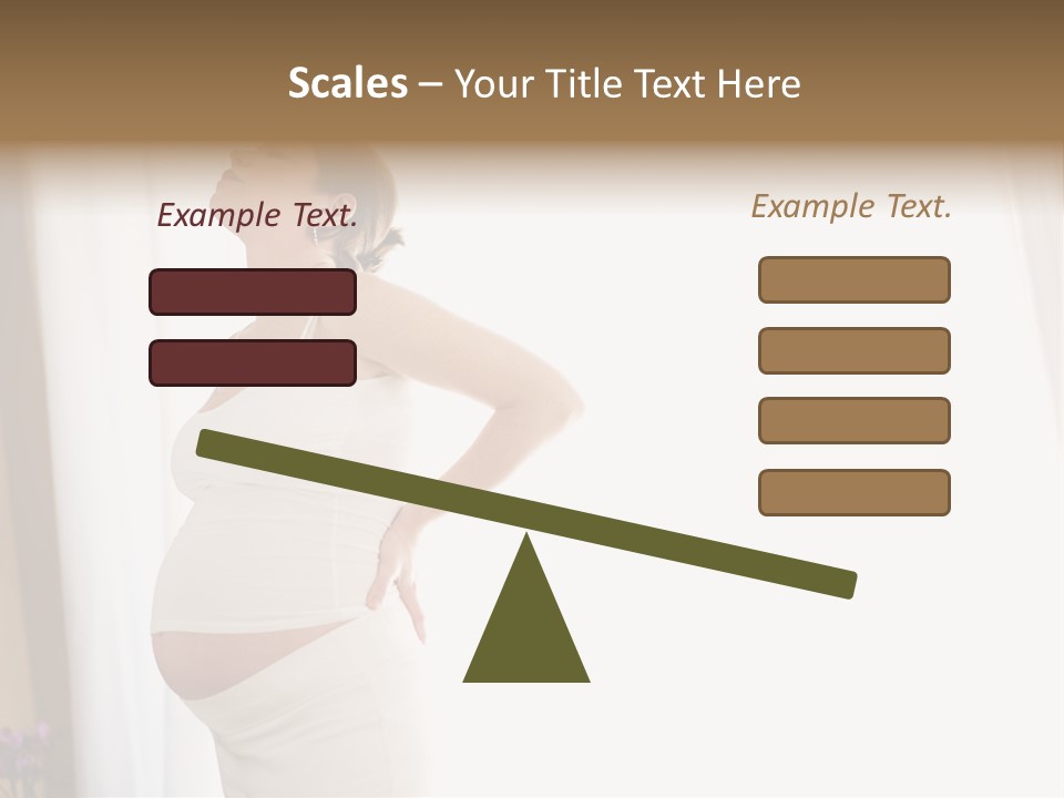 Woman Brunette Hands PowerPoint Template