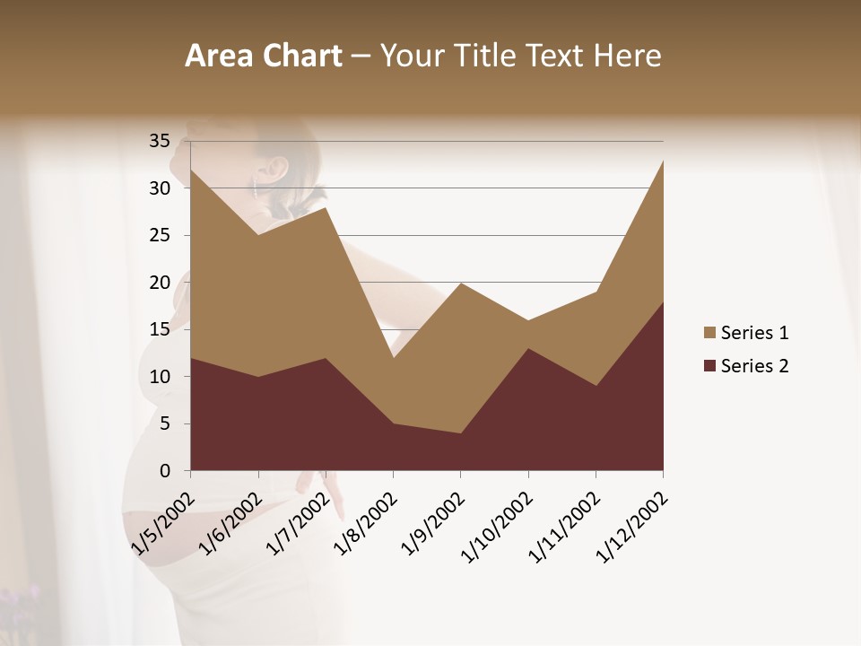 Woman Brunette Hands PowerPoint Template