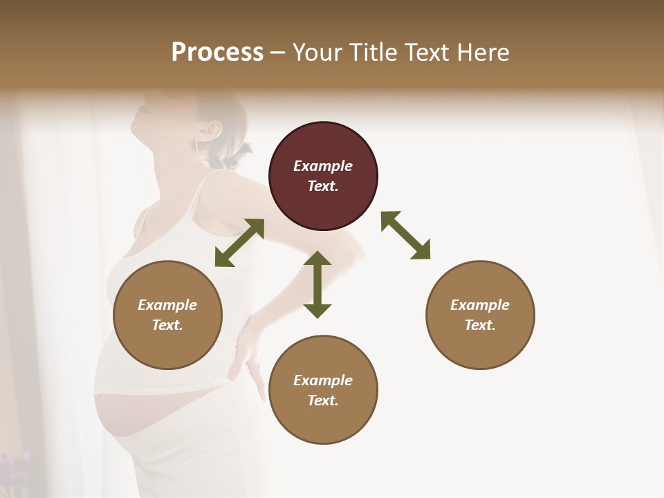 Woman Brunette Hands PowerPoint Template