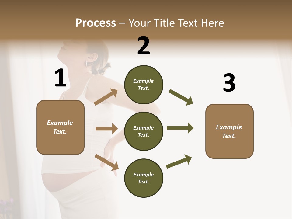 Woman Brunette Hands PowerPoint Template