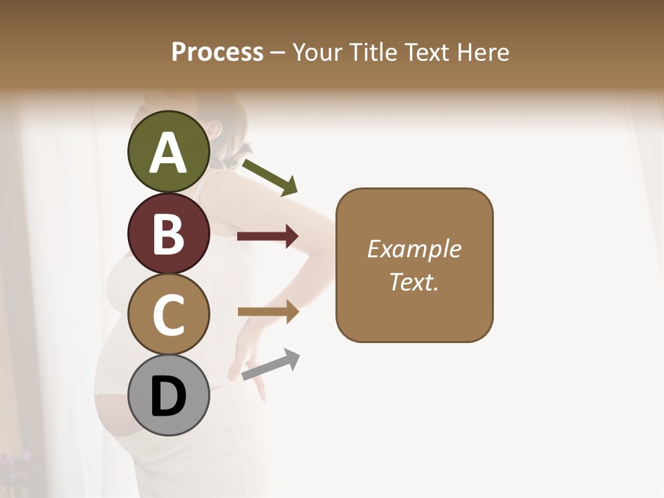 Woman Brunette Hands PowerPoint Template