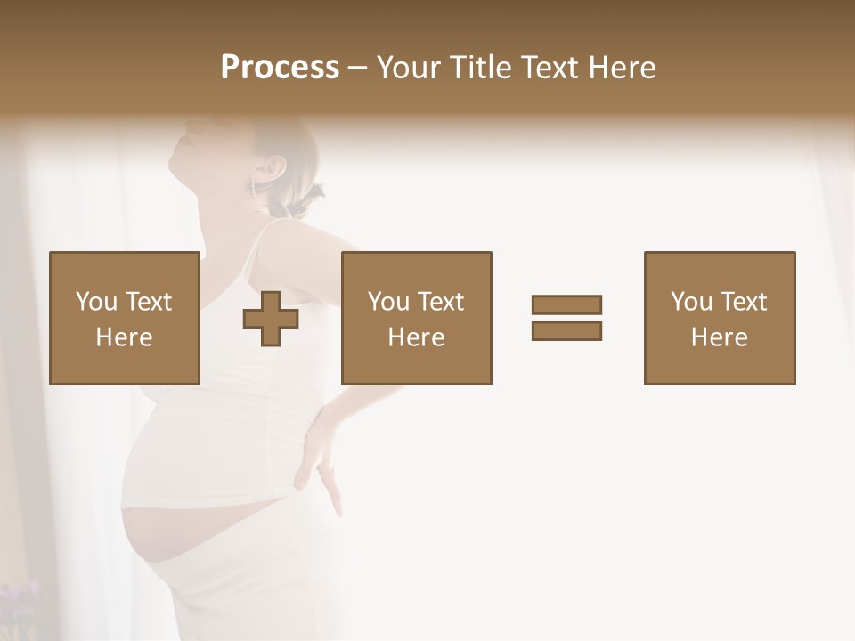 Woman Brunette Hands PowerPoint Template