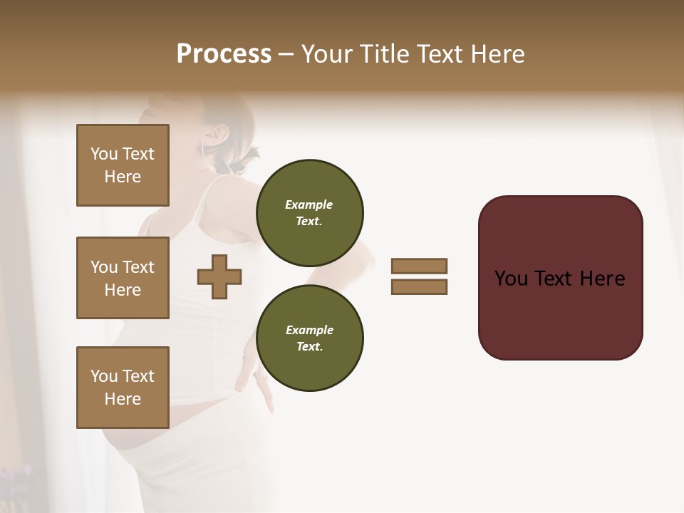 Woman Brunette Hands PowerPoint Template