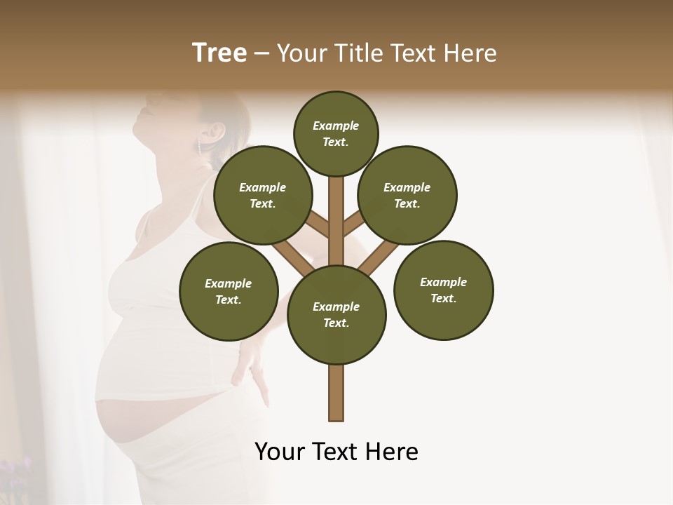 Woman Brunette Hands PowerPoint Template