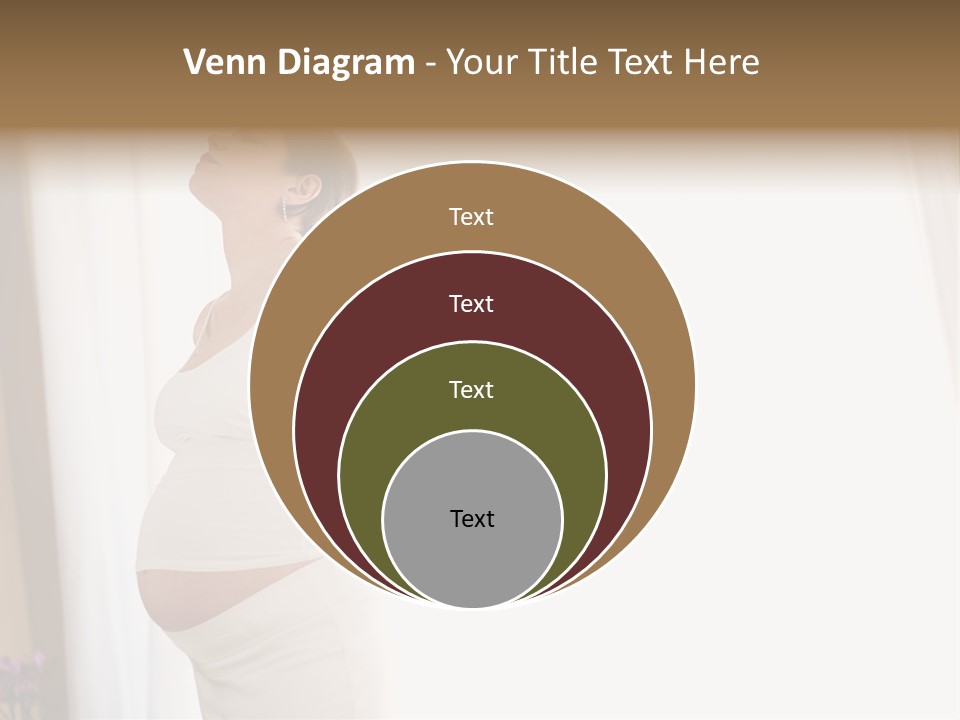 Woman Brunette Hands PowerPoint Template