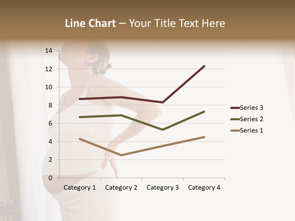 Woman Brunette Hands PowerPoint Template