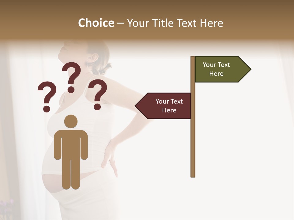 Woman Brunette Hands PowerPoint Template