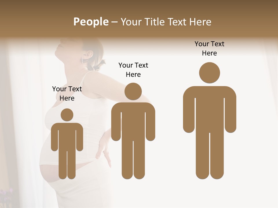 Woman Brunette Hands PowerPoint Template