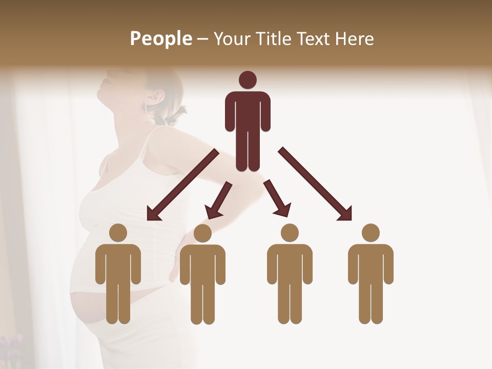 Woman Brunette Hands PowerPoint Template