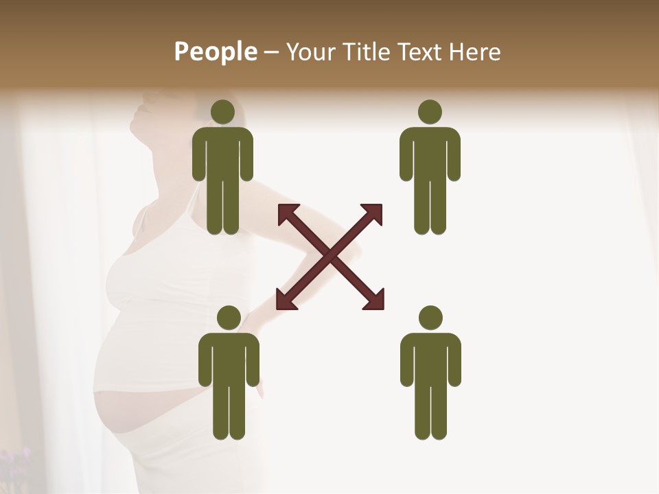 Woman Brunette Hands PowerPoint Template