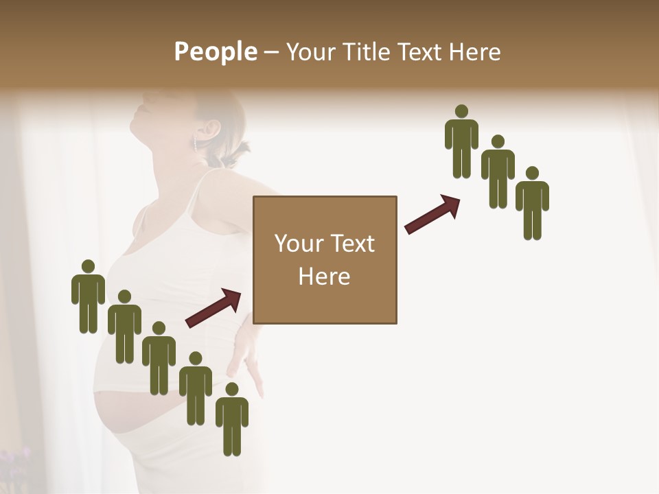 Woman Brunette Hands PowerPoint Template