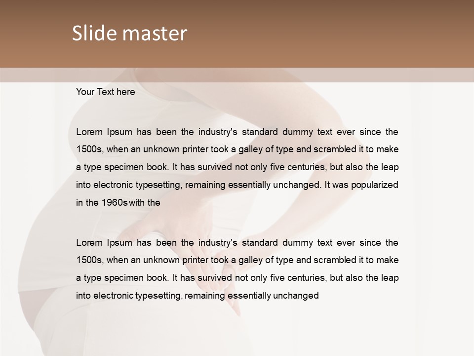 Back Disease Standing PowerPoint Template