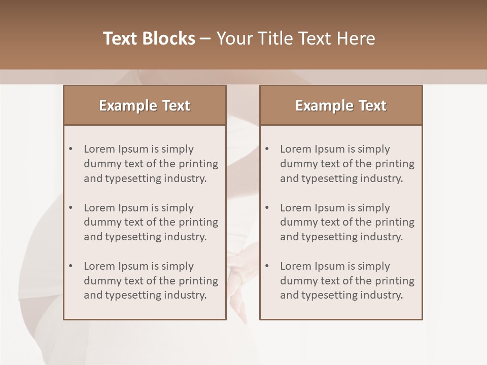 Back Disease Standing PowerPoint Template