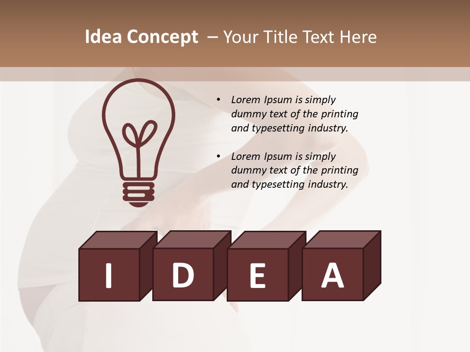 Back Disease Standing PowerPoint Template