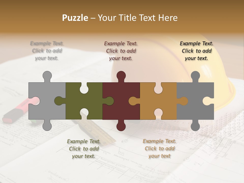 Felttip Measure Schematic PowerPoint Template