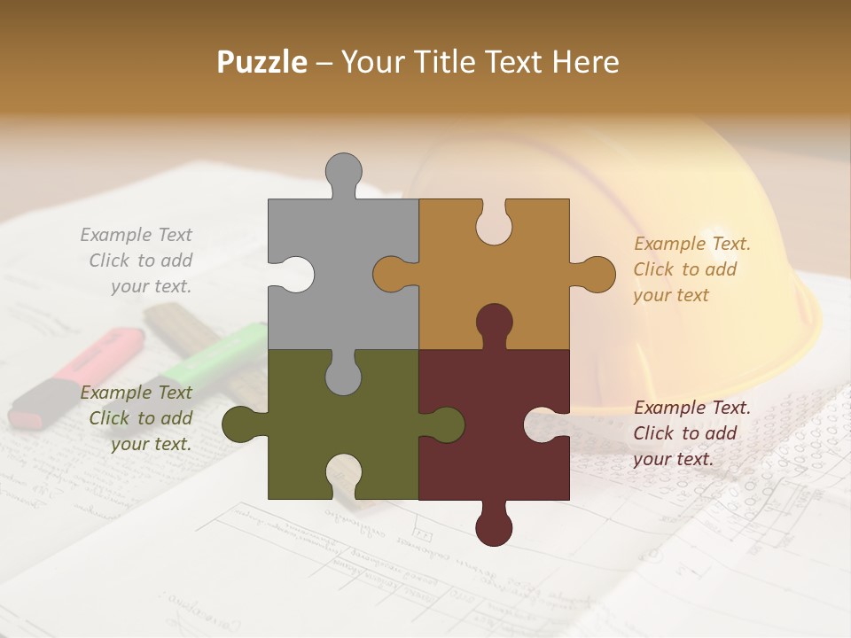 Felttip Measure Schematic PowerPoint Template