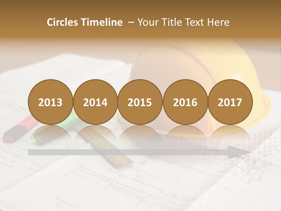 Felttip Measure Schematic PowerPoint Template