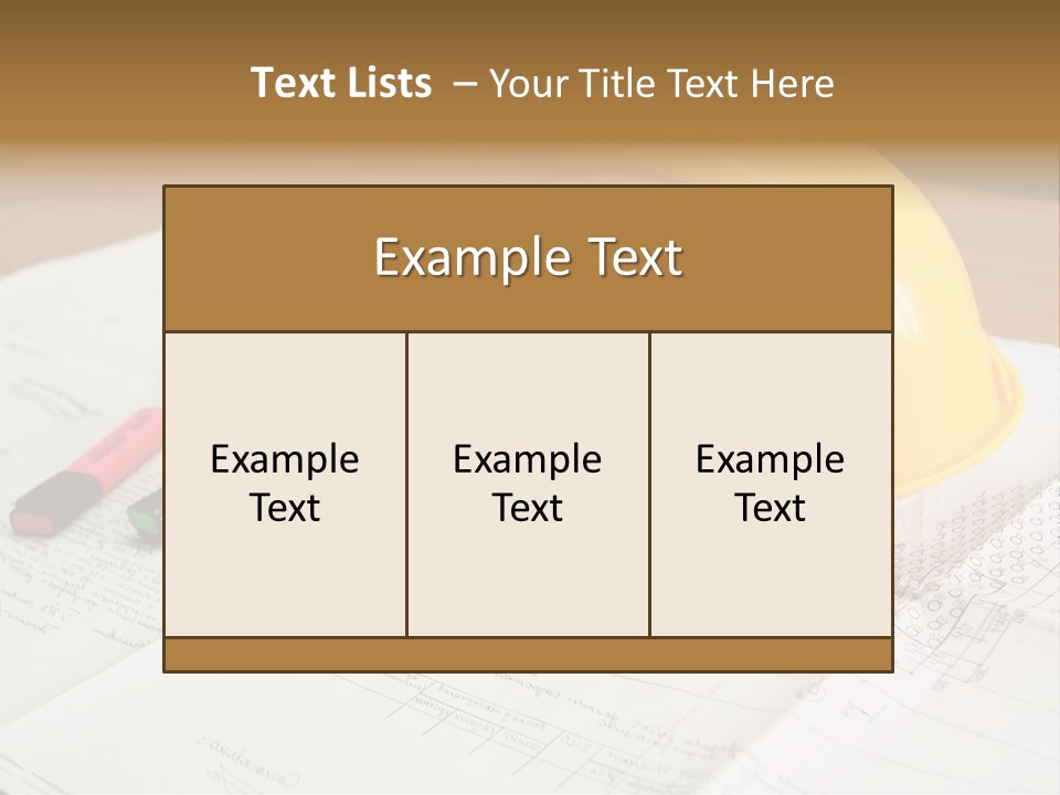 Felttip Measure Schematic PowerPoint Template