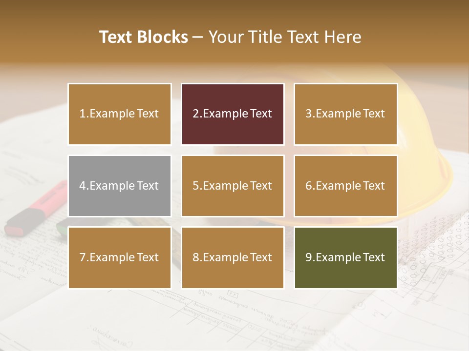 Felttip Measure Schematic PowerPoint Template