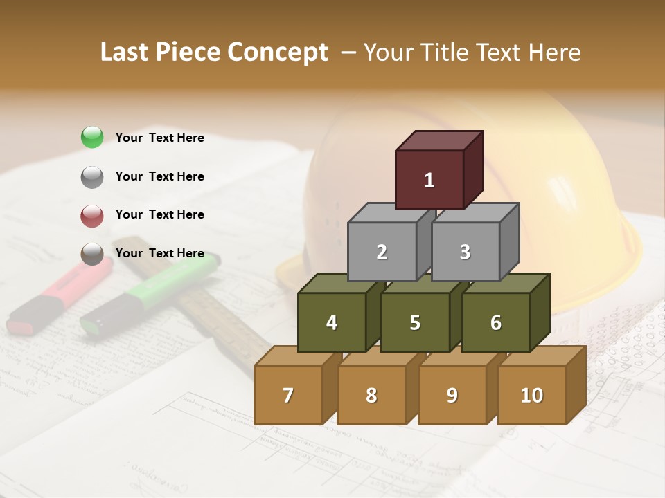 Felttip Measure Schematic PowerPoint Template