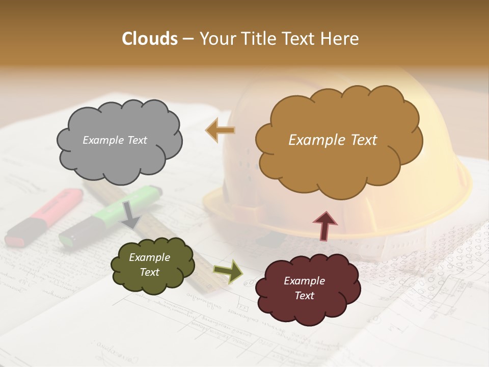 Felttip Measure Schematic PowerPoint Template
