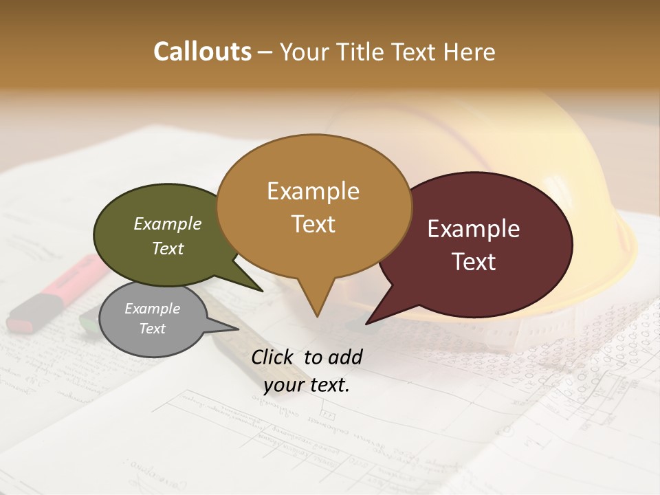 Felttip Measure Schematic PowerPoint Template