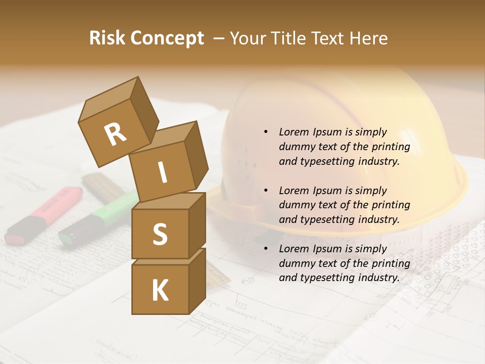 Felttip Measure Schematic PowerPoint Template