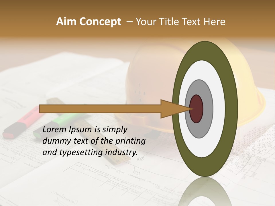 Felttip Measure Schematic PowerPoint Template