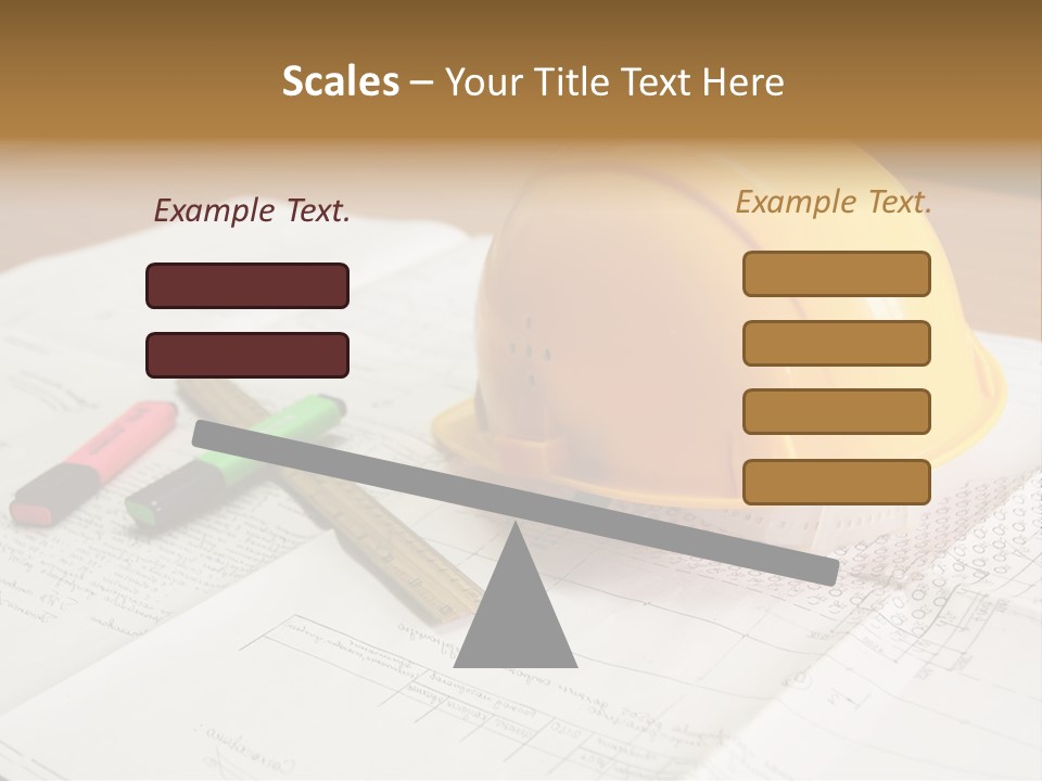 Felttip Measure Schematic PowerPoint Template