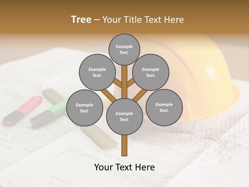 Felttip Measure Schematic PowerPoint Template