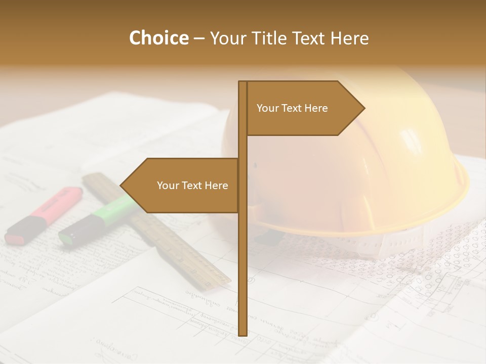 Felttip Measure Schematic PowerPoint Template