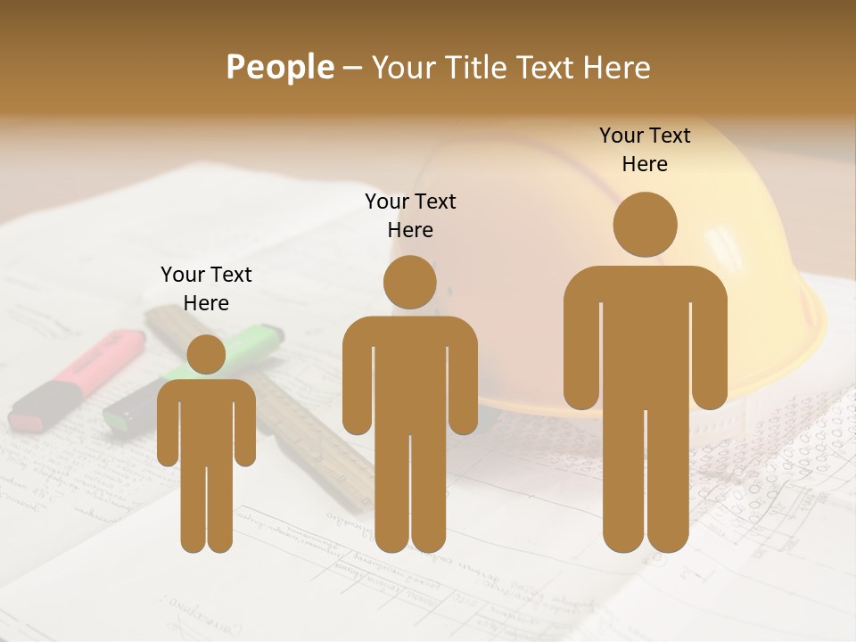Felttip Measure Schematic PowerPoint Template